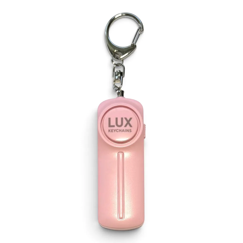 LUX 130dB personal alarm in pink